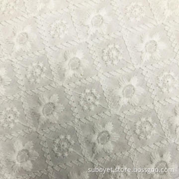 White Embroidery Fabric -027